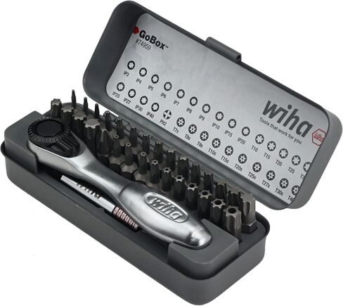 Wiha 74959 32 Piece GoBox Master Torx Bit Set with Mini Ratchet in Saudi Arabia