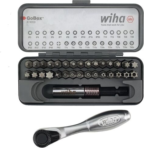 Wiha 74959 32 Piece GoBox Master Torx Bit Set with Mini Ratchet in Saudi Arabia