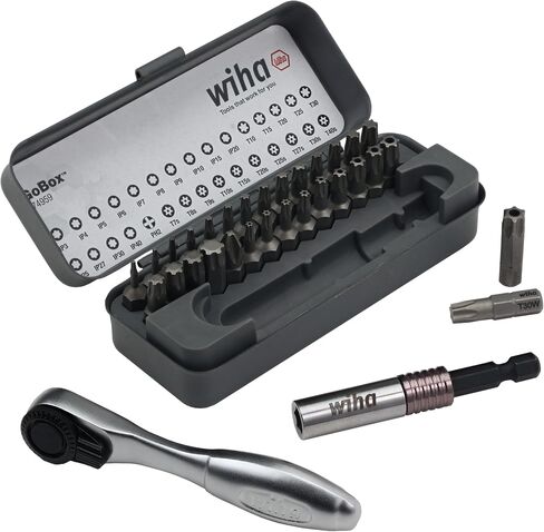 Wiha 74959 32 Piece GoBox Master Torx Bit Set with Mini Ratchet in Saudi Arabia