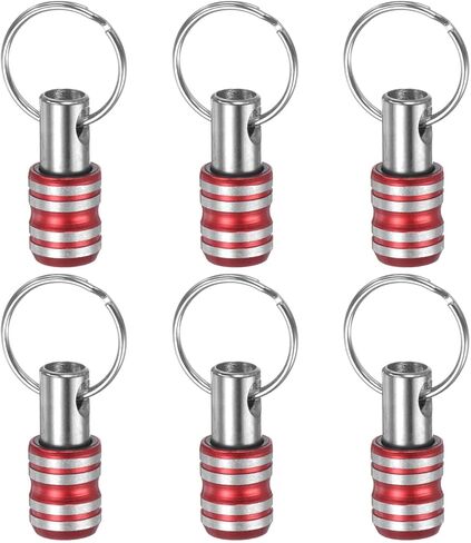 6 قطع حامل لقم 1/4 بوصة سداسية الشكل محمولة من سبائك الألومنيوم مفك براغي سريع التغيير وحامل لقم الثقب أداة لقضيب تمديد مفك الصدمات، أسود in Kuwait