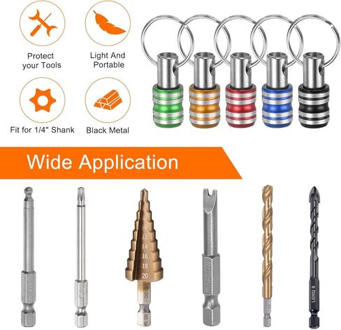 3PCS Bit Holder 1/4" Hex Shank Portable Aluminum Alloy Quick Change Screwdriver Drill Bits Holder Tool for Impact Driver Extension Bar, Green in Saudi Arabia