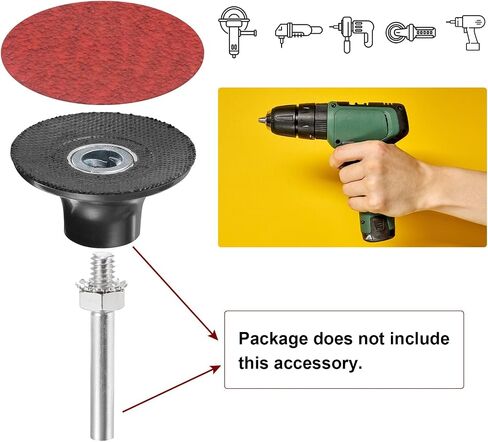 25pcs Quick Change Sanding Discs 2" 50 Grit R-Type Roll Lock Ceramic Grains Conditioning Disc Sandpaper for Die Grinder Grinding Fast Cutting, Bright Red in Saudi Arabia