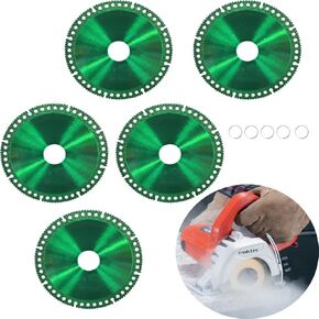 5pcs Indestructible Disc for Grinder, 4 Inch Angle Grinder Cutting Disc for 7/8-inch Angle Grinder(Model 125), Cutting Disc for Smooth Cutting, Chamfering, Grinding.