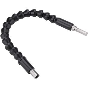 Flexible Drill Bit Extension, 11.6inch Flexible Shaft Extension Bits, 1/4inchHex Shank Bendable Black Drill Connection Magnetic Screwdriver Drill Bit Holder for Drills