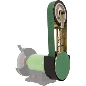 2"x48" Belt Grinder Attachment for Bench Grinders with 7 Inch Contact Wheel, 2x48 Inch Belt and 7 Inch Disc Sander Attachment for 8" or 10" Bench Grinders