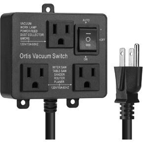 Automatic Vacuum Switch, Ortis Vacuum Switch for More Power Tools, Delay Vacuum On/Off to Prevent Circuit Overload and Tripping, Keep Your Workplace Cleaner, Better for Your Lung in Kuwait