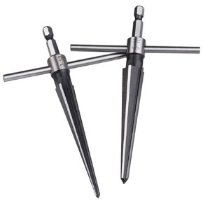Wolfride 2PCS T Handle Reamer Drill Bits Handheld Tapered Reamer Tool 3-13mm, 5-16mm