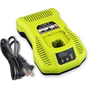 P117 Dual Chemistry IntelliPort Charger Li-ion & Ni-cad Ni-Mh Battery Charger 12V -18V Replacement for Ryobi P118 P100 P102 P108