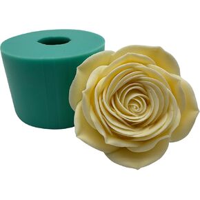3D Peony Candle Wax Mold DIY Flower Silicone Molds for Resin Crystal Epoxy Paris Plaster Gift Crafts Home Decorations Mould, Chocolate Cake Fondants Silicone Mold