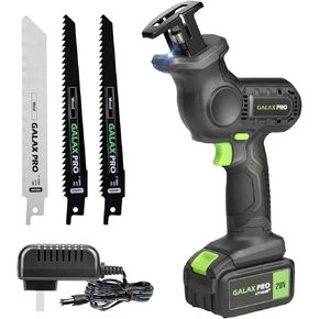 GALAX PRO 20V Reciprocating Saw, 4.0Ah Cordless Reciprocating Saw with battery, 2pcs wood Saw Blades & 1pcs Metal Saw Blade