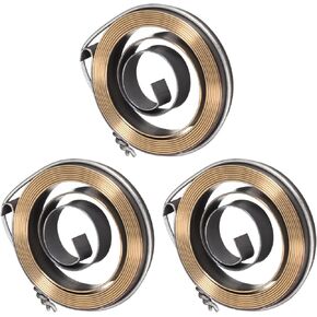 Drill Press Spring, 60.63" Length 56x10x0.8mm Quill Spring Feed Return Coil Spring Assembly - (Applications: for Vacuum Cleaner Volume Tube Coil Spring), 3-Pieces