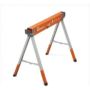 منشار ارتفاع قابل للتعديل من بورا وورك هورس XT - حامل قطعة واحدة مع أرجل قابلة للتعديل مقاس 30-34 بوصة، قمة معدنية لـ 2x4، حصان منشار احترافي شديد التحمل لأعمال النجارة والنجارين والمقاولين، PM-3360 in Kuwait