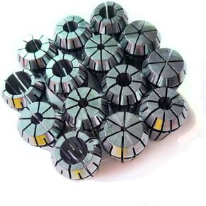 Spring Collet, Er11 Spring Collet Set, 1/8" and 1/4" ER11 Collet Chuck for CNC Engraving Machine & Milling Lathe Tool (ER11 1/8"+ 1/4")