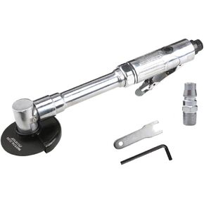 3" Pneumatic Cut Off Tool, 18000RPM Air Grinder, Extended Handle Air Cut Off Tool, 11.14" Long Handle Cutting Tool, Stepless Speed, Aluminum Alloy, 1/4" Air Plug in Kuwait
