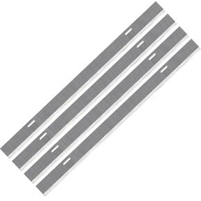 12-3/5"" HSS Planer Blades Knives Replacement for Dewalt DW733 Thickness Planers, Single Cutting Edge, 4 Pieces, Silvery, HSSDW733zhai-2TK-DR-4p