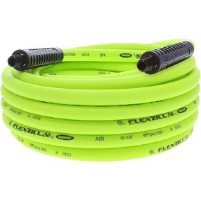 Flexzilla Air Hose, 3/8 in. x 35 ft., 1/4 in. MNPT Fittings, Heavy Duty, Lightweight, Hybrid, ZillaGreen - HFZ3835YW2