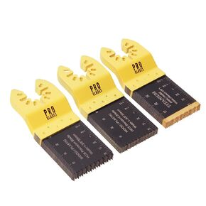 10 Pcs Oscillating Saw Blades: Premium Metal Cutting Kit for Versatile Multi-Tool Use - includes 3 Titanium Durable Blades for Metal, Nails, Wood, and Plastic