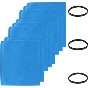 Reusable Shop Vac Filters Bags for Stanley 1 2 3 4 5 6 gallon Wet/Dry Vacuum SL18129,SL18116P, SL18115P, SL18115, SL18130, SL18116, Part# 25-1217 with 3 Retaining Bands (8 Pack)