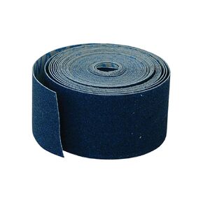 EZ-FLO 1-1/2 Inch x 5 Yard Waterproof Emery Cloth Roll for Metal Surfaces, Solder Accessories, 120 Grit, Blue, 45205
