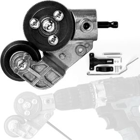 قاطع لوحة مثقاب كهربائي سلس مع نطاقات قطع متعددة، ملحق مثقاب فولاذي مطور مع محول للاستخدام بنفسك، مثالي لقطع صفائح الحديد والفولاذ والنحاس والألومنيوم in Kuwait