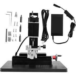 Metal Lathe Machine, Mini Milling Machine, 60W 12000Rpm High Precision Milling Machine Miller Model TZ20005M Power DIY Tool for Precise Machining and Industrial Manufacturing