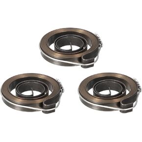 uxcell Drill Press Spring Drill Press Quill Feed Return Coil Spring Assembly Spring Steel Chemical Blackening Finish 680mm Expand Long 34 x 6 x 0.65mm 3 Pcs