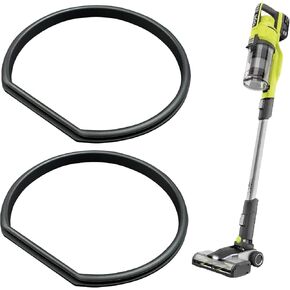 2PCS Replacement Gasket Compatible with Ryobi 18v Stick Vacuum Cordless Dust Bin Lid, Canister Missing Seal Attachments for PCL720, PBLSV716, PBLSV717, Silicone