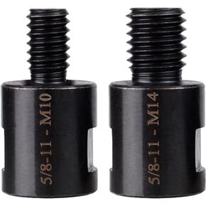 2Pcs Angle Grinder Converter Adapters 5/8"-11 Female to M14/M10 Male, Angle Grinder Attachments Adapter Interface Connector Thread Adapter for Angle Grinder Polisher Drill Bit Connecting Tool