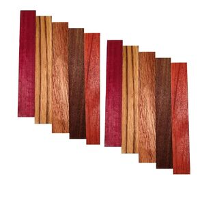 White's Woods Pen Blank - Purple Heart, Zebrawood, Sapele, Walnut, Padauk