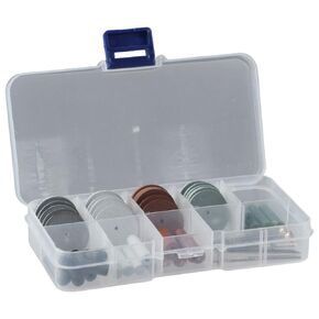 45Pcs Polishing Wheels Kit,Rotary Tool Accessory Set,Polishing Kit for Rotary Tool Accessories, 40Pcs 4 Colors Silicone Rubber Polishing Wheels and Polishing Particle+ 5 Mandrel Shank