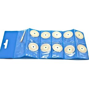TMAX 10 pc 9/16 Inch Solid Diamond Coated Cut Off Wheel Saw Disc 1/8 Inch Shank for Dremel and Other Rotary Tools