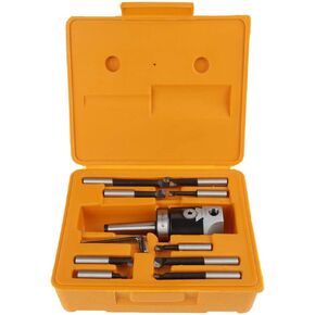 9-Piece 1/2" Carbide Boring Bar Set with 2" Boring Head & R8 Shank for Boring Milling Machines in Saudi Arabia
