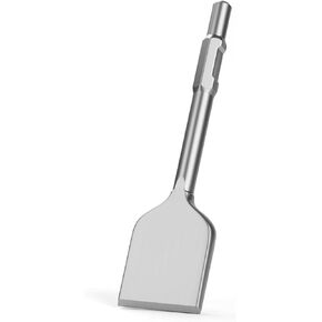 17.3 x 4.9 Inch Square Shovel Chisel - 65A Shank Steel Digging Shovel Chisel, Round Shank Spade Chisel, Ideal for Gardening, Landscaping, Concrete, Bricks, and Sand