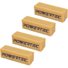 POWERTEC 71424-P2 Abrasive Cleaning Stick for Sanding Belts & Discs | Natural Rubber Eraser - Woodworking Shop Tools for Sanding Perfection, 4 PK