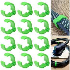 12 Pack Coiled Hose Clips For 27mm Hoses Compatible With Festool Festool Sander/Dust Extractor