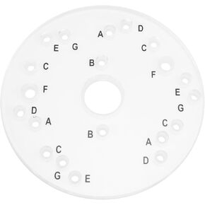 Dia 6-1/2" Router Base Plate with Letter-Marked Holes, Fits for Milwaukee, Porter Cable, Bosch, Craftsman, Dewalt, Hitachi, Makita, Ryobi (71369)