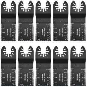 10 Pcs Multitool Blades Saw Blade Oscillating Saw Blade Power Tool Accessories Compatible with Bosch,Fein,Makita,Hitachi Oscillating Multi Tool Accessories