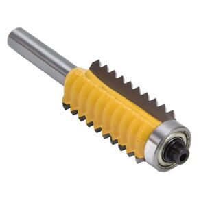 Finger Joint Glue Milling Cutter, V Tenoning No Debris Anti Kickback Joints Router Bit for Carpenter for DIY Doors for Tables for Shelves(8*41mm)