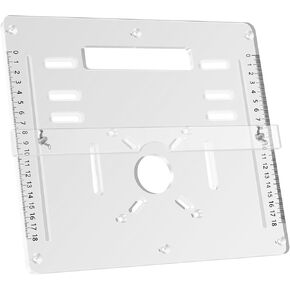 Acrylic Router Table Insert Plate Router Templates Woodworking Benches Router Flip Plate Adjustable Trimming Machine Flip Plate Clear Wood Milling Flip Plate Cutting Engraving Auxiliary Board
