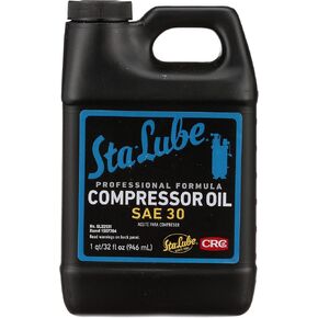 زيت ضاغط Sta-Lube SL22133 - 1 جالون، تركيبة احترافية SAE 30 زيت للضواغط الترددية والدوارة