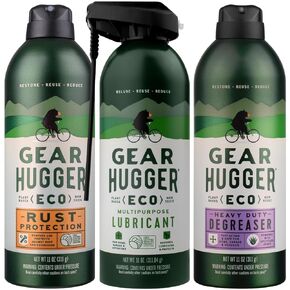 Lubricant, Degreaser & Rust Remover - Eco-Friendly (11 oz, Pack of 3), Garage Door Lubricant Spray, Heavy Duty Oven Cleaner & Rust Protection - Plant-Based, No Petroleum, No PTFE