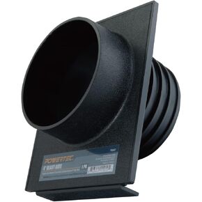 POWERTEC 70287 4 Inch Blast Gate Dust Collection Quick Change Threaded/Non-Threaded Ends for Dust Hoses and Flanges