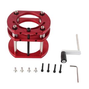 Router Metal Router System Kit for Router Table Saw Insert Base Plate Woodworking Router Table Insert Plate Base Fits Diameter 64mm to 66mm Supports Lifting Height Up to 51mm