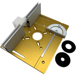 لوحة إدراج طاولة التوجيه الألومنيوم، لوحة إدراج طاولة التوجيه 3 قطع من Weytoll، لوحة قلاب لجهاز التوجيه الخشبي، مقاعد النجارة أداة مساعدة للنقش، لوحة قلاب لطحن الخشب لتشذيب جهاز التوجيه الخشبي in Kuwait