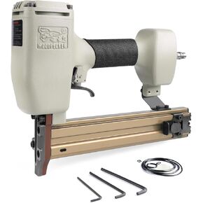 Woodpecker 14 Gauge Pneumatic Concrete Nail Gun ST38H with Safety Lock, 3/4-Inch to 1-1/2-Inch Length Air Power Concrete T Nailer Heavy Duty Concrete T Nails Gun for Packaging Woodworking Cabinet
