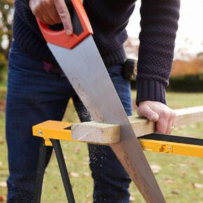 Casart 2PCS Sawhorse Pair, Portable Saw Horses with Folding Legs Twin Pack