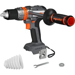 يعمل المثقاب المطرقي الاحترافي بدون فرشاة من Mellif مع بطارية Dewalt 20V بحد أقصى 1/2 بوصة قابض معدني بعزم دوران عالٍ بدون مفتاح، 2000 دورة في الدقيقة (أداة عارية، بدون بطارية) in Kuwait