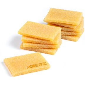 POWERTEC 71895-P2 Abrasive Belt Cleaner for Sanding Belts, Discs & Sandpapers, Natural Rubber Eraser Abrasive Cleaning Blocks for Sanders, Skateboards, Shoes, Pickleball Paddle, Grip Tapes, 10 pack