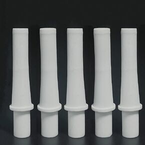 Sand Blaster Gun Head Wear-Resistant Flared Mouth White Ceramic Sandblasting Gun Nozzle Pneumatic Rust Removal Sandblast Machine Nozzles 5 pcs (4 mm Ceramic Nozzle)