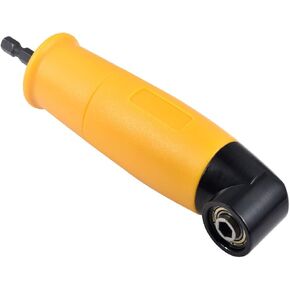 Right Angle Drill, 90 Degree Right Angle Driver Angle Extension Power Screwdriver Drill Attachment 1/4inch Hex Bit Socket Screwdriver Holder Adapter